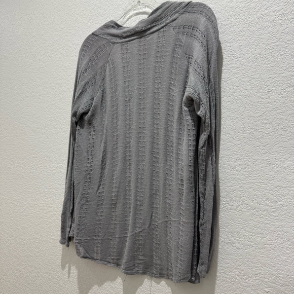 Candie’s Gray Lightweight Open Front Cardigan Sweater Women’s Medium - Picture 6 of 7